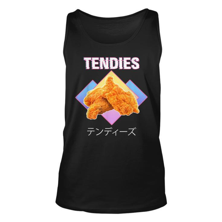 Funny Tendies Chicken Tenders Japanese Kanji Chicken Nuggets  Unisex Tank Top