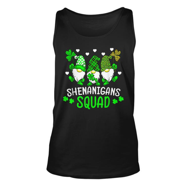 Funny Time For Shenanigans Squad St Patricks Day Gnomes  Unisex Tank Top