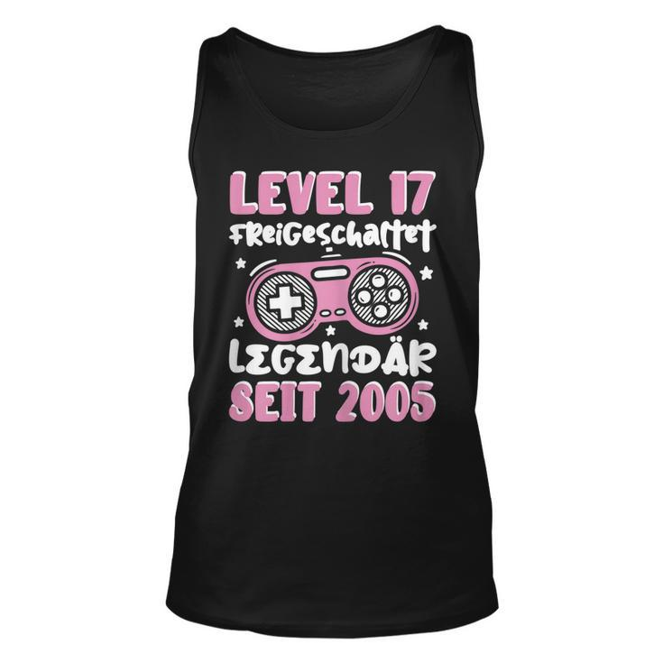 Gamer Girl Level 17 Unisex TankTop, Zockerin 2005 Geburtstags-Outfit