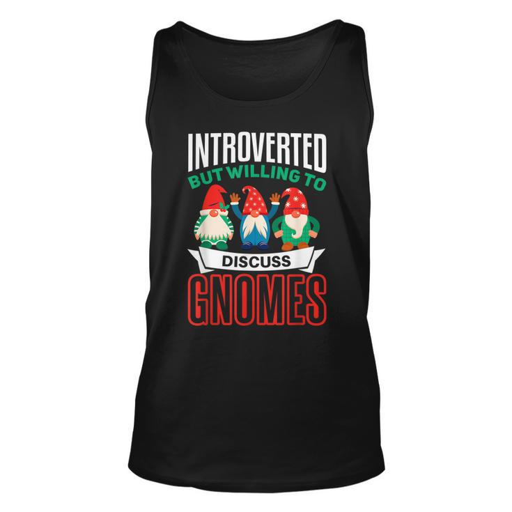 Garden Gnome  Funny Introvert Gnome Lover  Unisex Tank Top