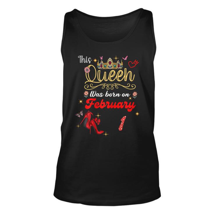 Geburtstag Königin 1. Februar Damen Unisex TankTop, Besonderes Design