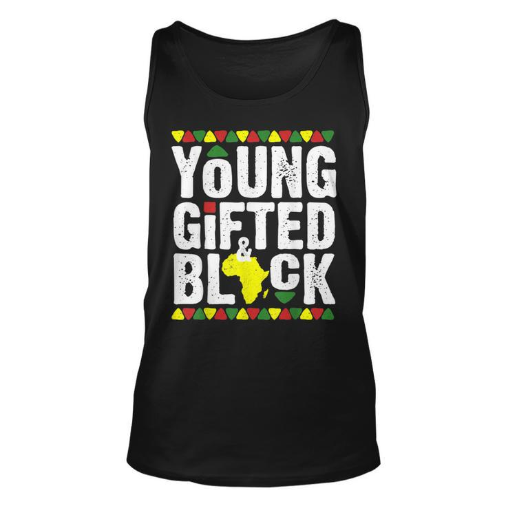 Gifted Young Black Dashiki African Pride History Month Magic  V4 Unisex Tank Top