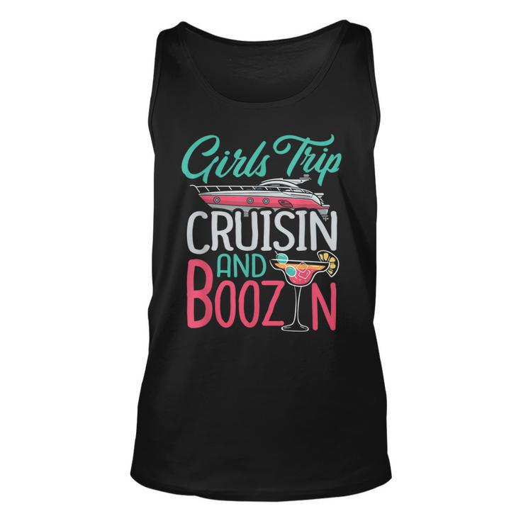 Girls Trip Cruisin And Boozin Cruise Squad Matching Drinking Tank Top