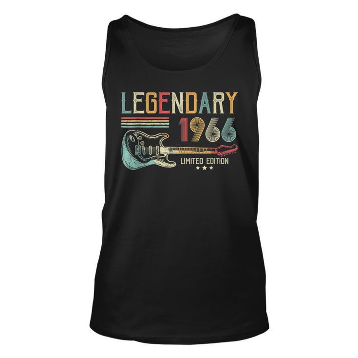 Gitarrenliebhaber 57. Geburtstag Unisex TankTop, Legendär seit 1966, für Männer und Frauen