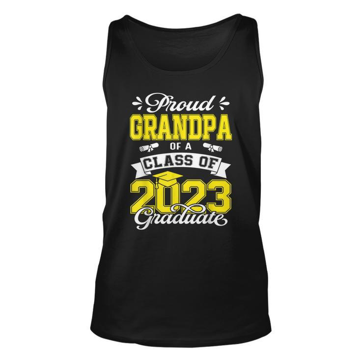Grandpa Senior 2023  Proud Grandpa Of 2023 Graduate  Unisex Tank Top