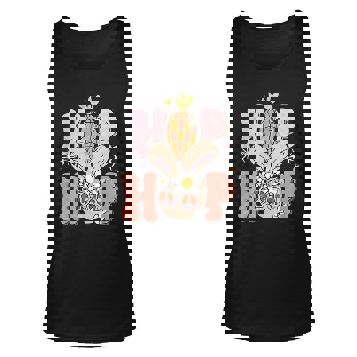 Groovy Easter Hippie Bunny Hip Hop Gift Girl Kids Toddler Unisex Tank Top