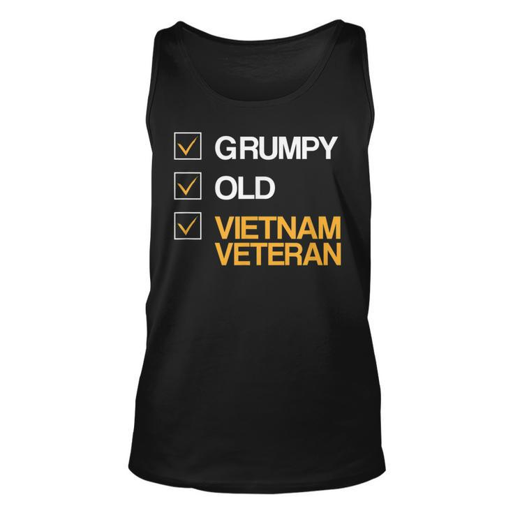 Grumpy Old Vietnam Veteran American Veteran Grandpa Tank Top