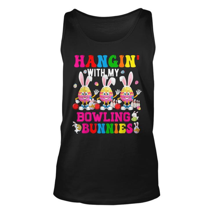 Hangin With My Bowling Bunnies Three Cute Bunny Eggs Player Tank Top