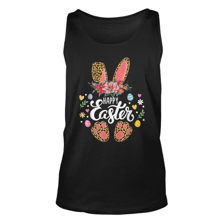 Happy Easter Bunny Leopard Easter Egg Hunt Squad Easter Day Tank Top