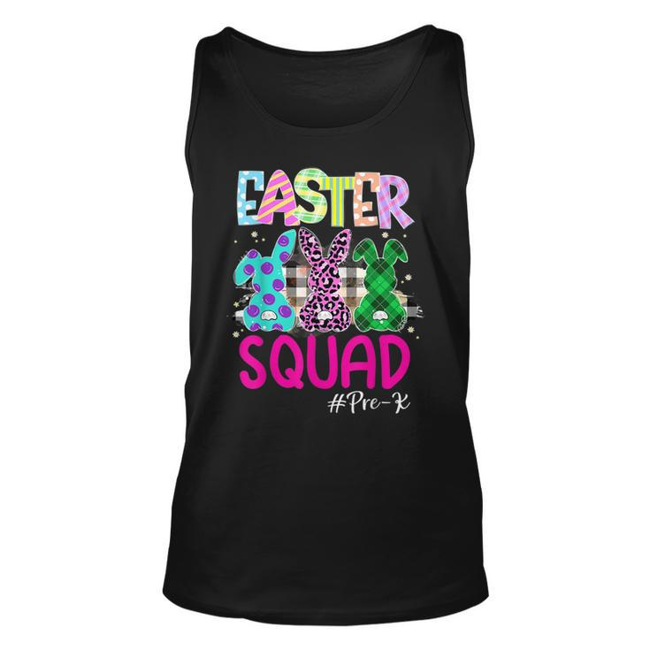 Happy Easter Day Leopard Bunnies Funny Easter Squad Outfit  Unisex Tank Top