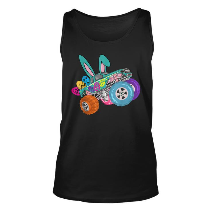Happy Easter Funny Easter Bunny Monster Truck Lovers  Unisex Tank Top