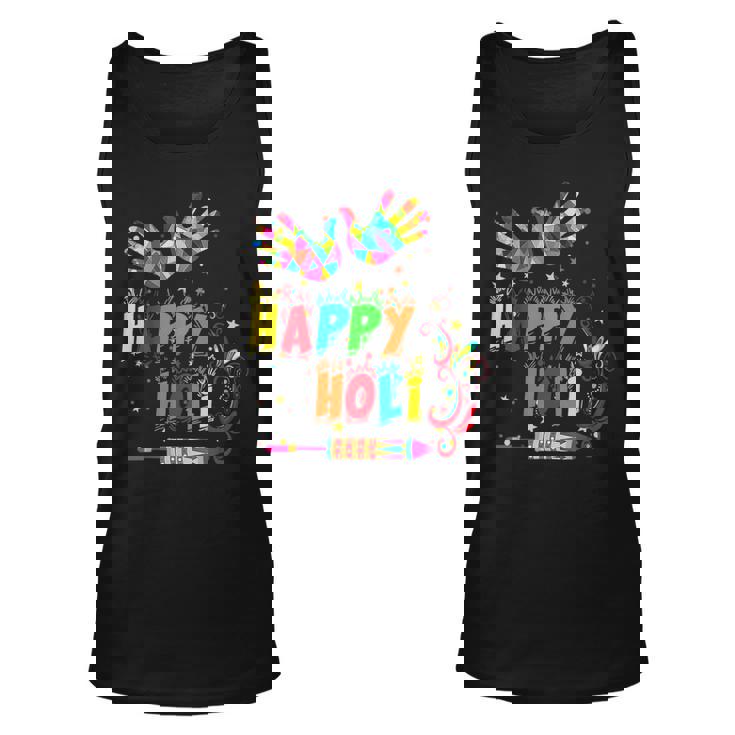 Happy Holi Color India Hindu For Women Men Kids  Unisex Tank Top