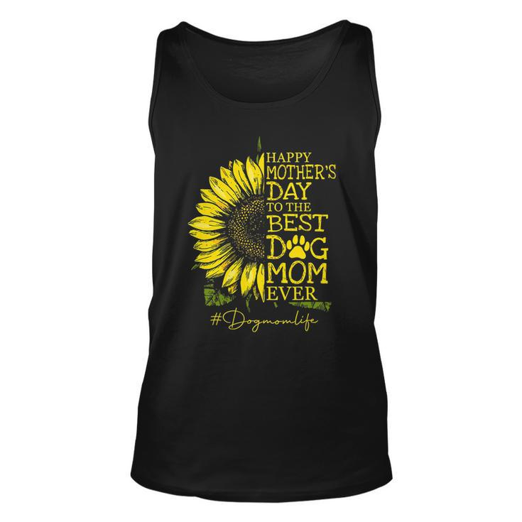 Happy Mothers Day Sunflower Dog Mom Dog Mother Gift Unisex Tank Top