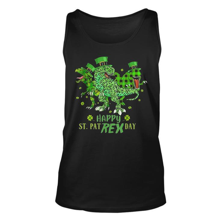 Happy St Pat T Rex Day Funny Dinosaur St Patricks Day Unisex Tank Top