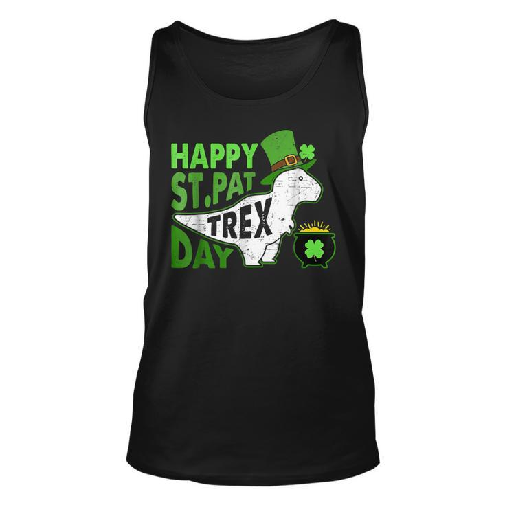 Happy St Pat T Rex Day T  Dinosaur St Patricks Day  Unisex Tank Top