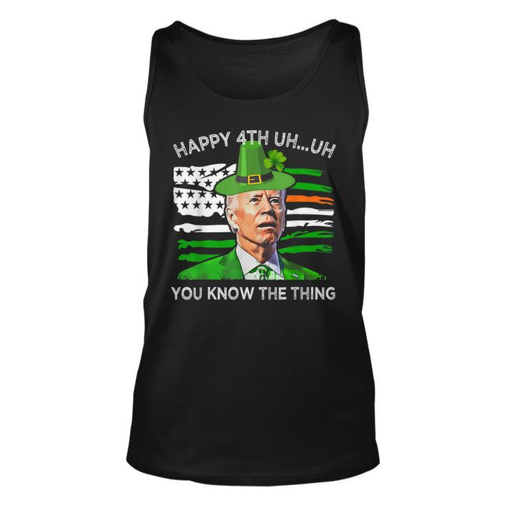 Happy Uh You Know The Thing Joe Biden St Patricks Day Tank Top