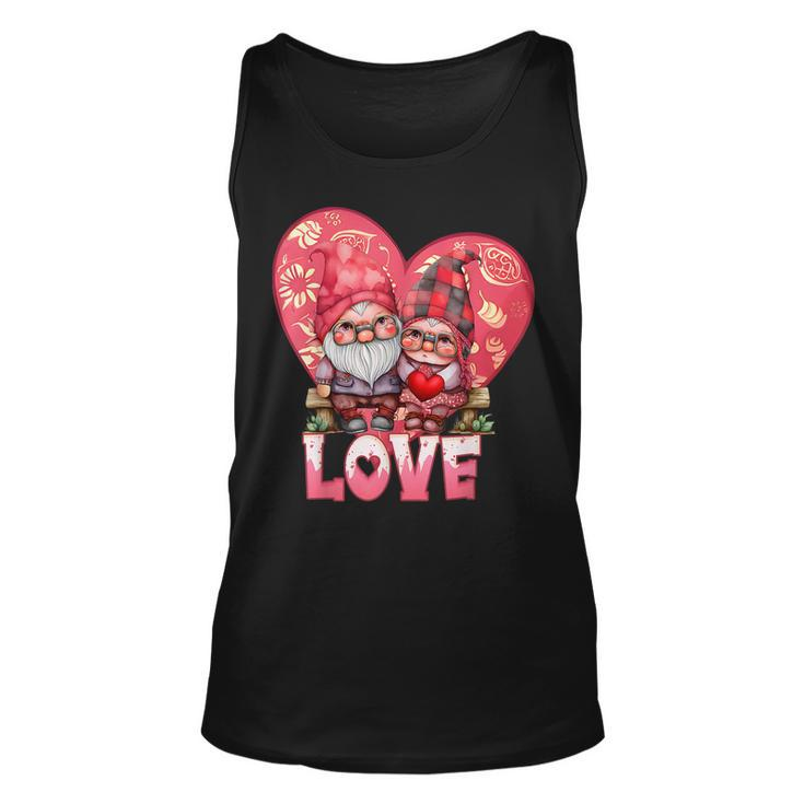Happy Valentines Day Gnome With Love Gnome Valentines Day  Unisex Tank Top