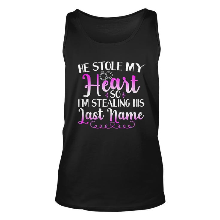 He Stole My Heart So I Am Stealing His Last Name V2 Men Women Tank Top Graphic Print Unisex