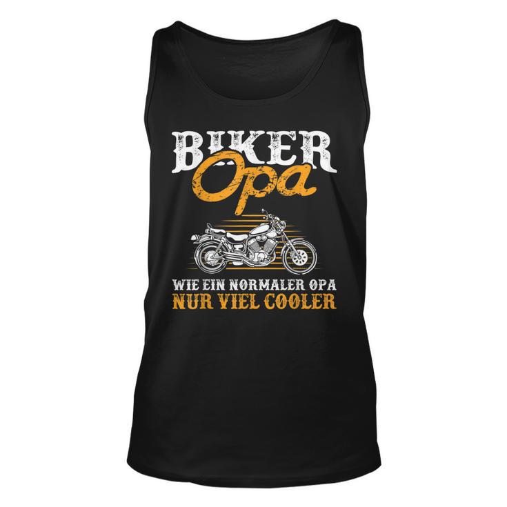 Herren Biker Opa Cooler Motorrad Fahrer Großvater Geschenk Tank Top