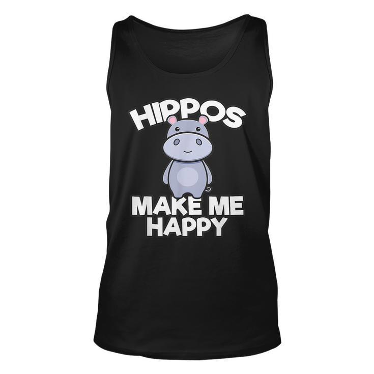 Hippo Hippopotamus Hippo Lovers Cute Baby Hippopotamus  Unisex Tank Top