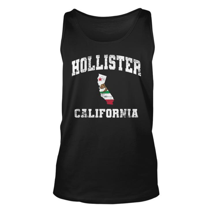 Hollister California Ca State Flag Vintage Athletic Style  Unisex Tank Top