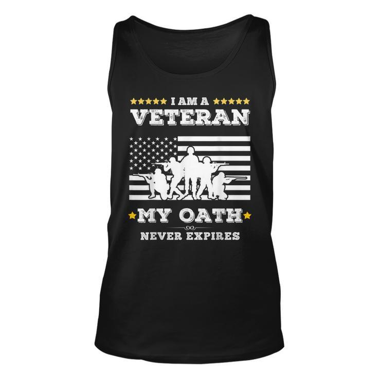 I Am A Veteran My Oath Never Expires Veteran Day Gift  V9 Unisex Tank Top