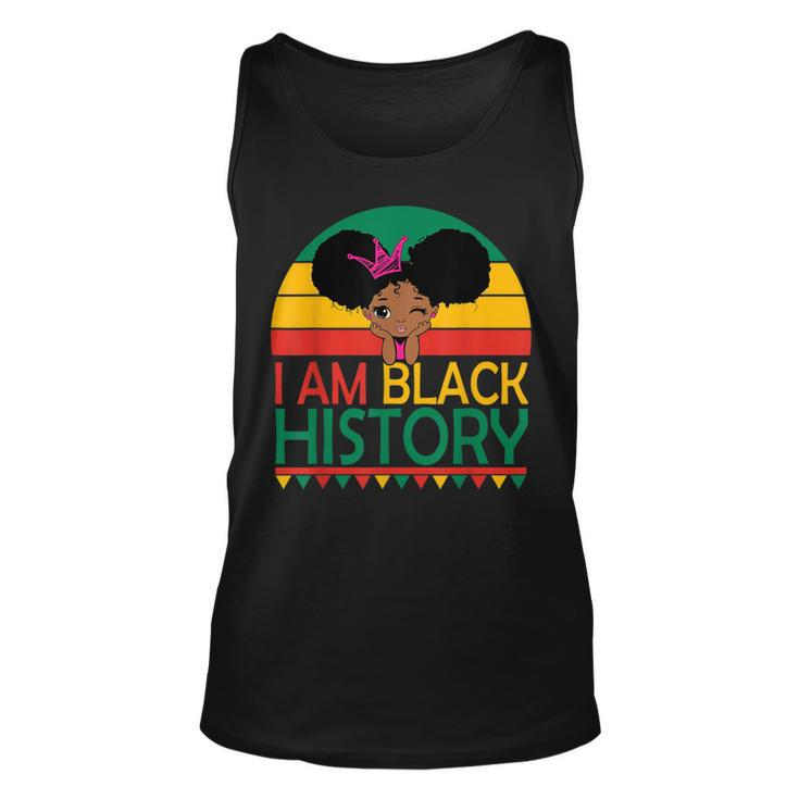 I Am Black History Black Cute Girl Black Pride And Culture  V2 Unisex Tank Top