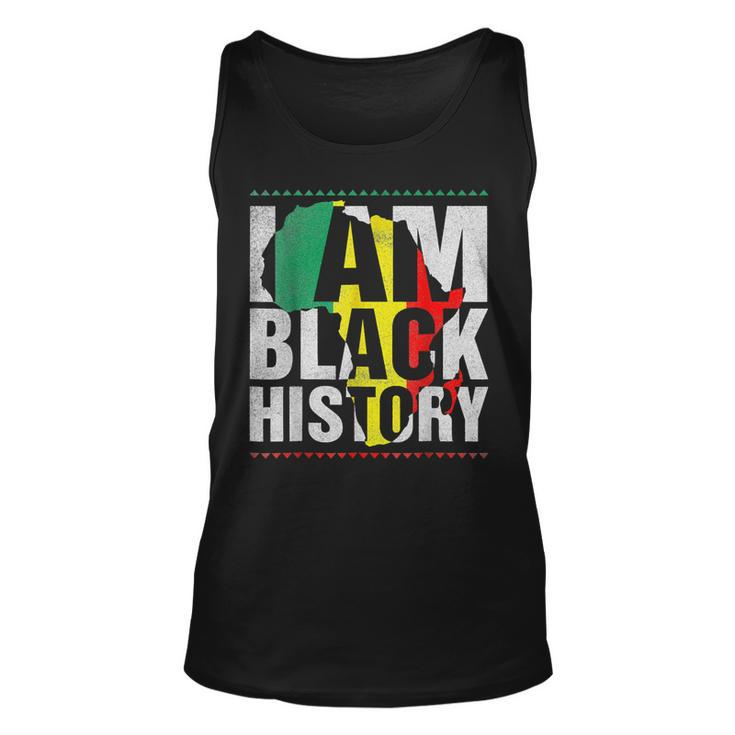 I Am Black History - Black History Month & Pride Men Women  Unisex Tank Top