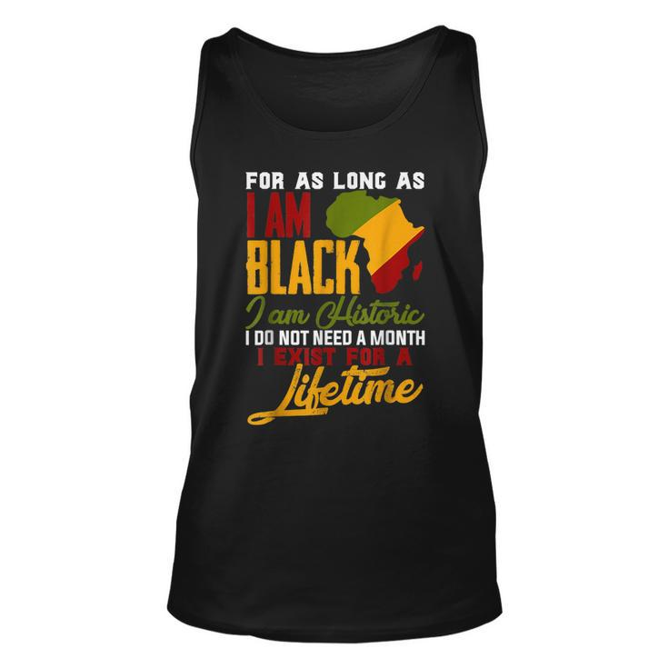 I Am Black History Lifetime Cool Black History Month Pride  Unisex Tank Top