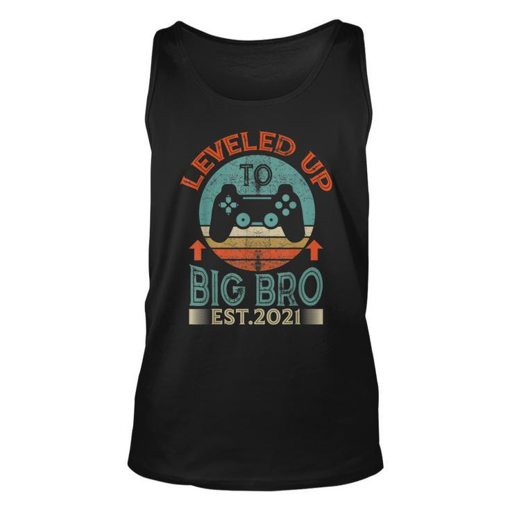 I Leveled Up To Big Brother Est 2021 Promoted To Big Bro  Unisex Tank Top