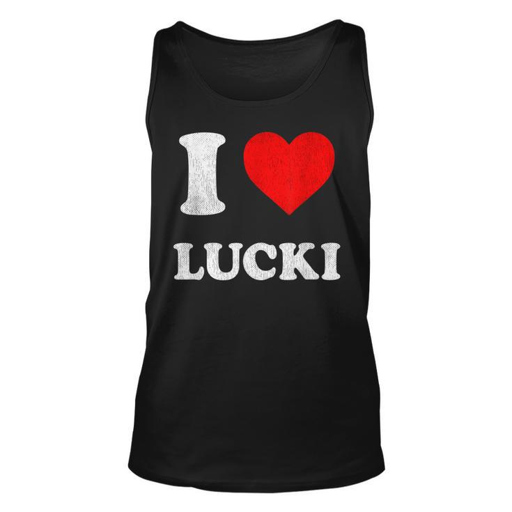 I Love Lucki   Unisex Tank Top