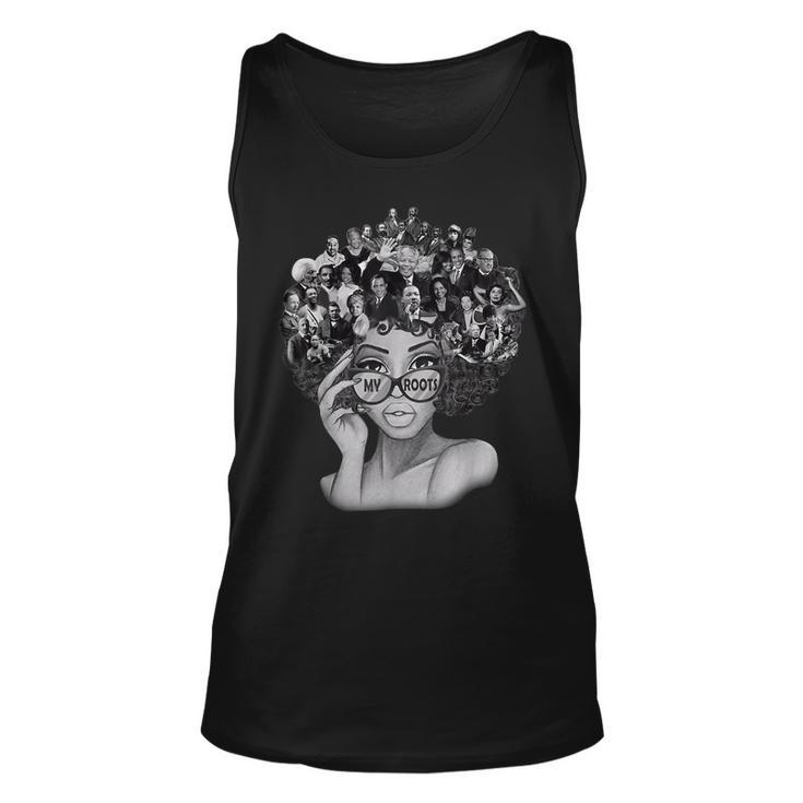 I Love My Roots Back Powerful History Month Pride Dna  V5 Unisex Tank Top