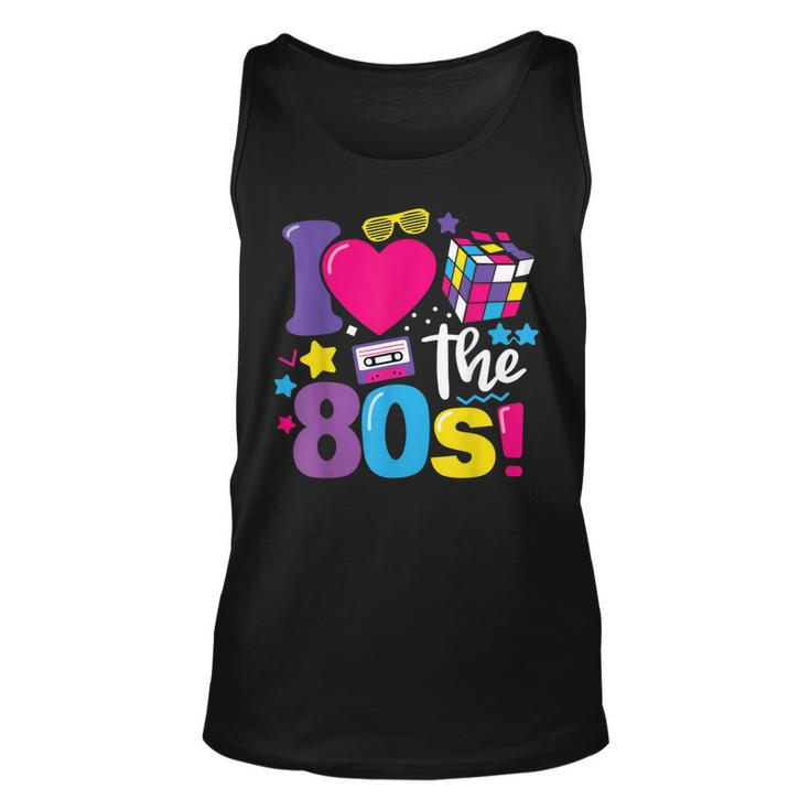 I Love The 80S  80S 90S Costume Party Retro Vintage  Unisex Tank Top