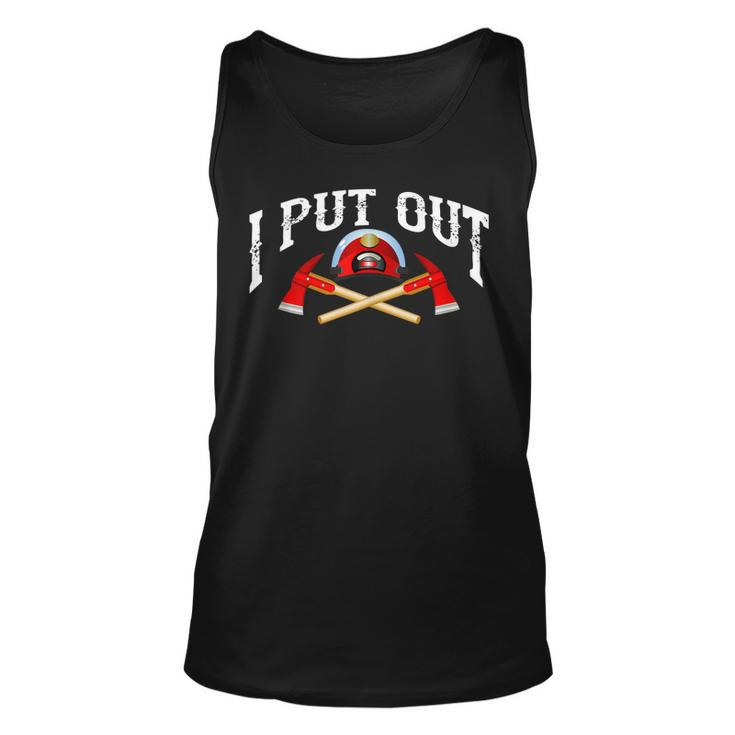 I Put Out Firefighter | Cute Fire Fighters Heroes Funny Gift  Unisex Tank Top