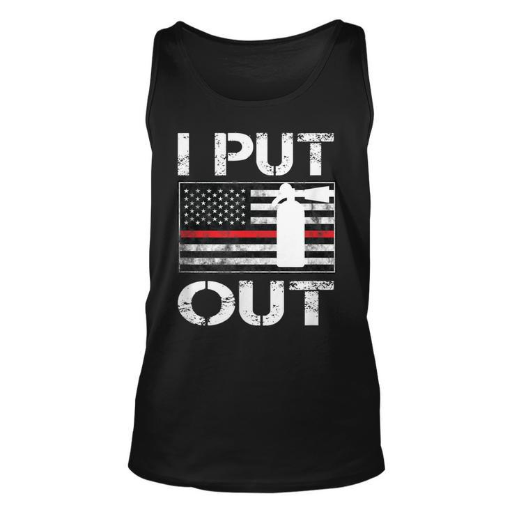 I Put Out Safety Firefighters Fireman Fire  Unisex Tank Top