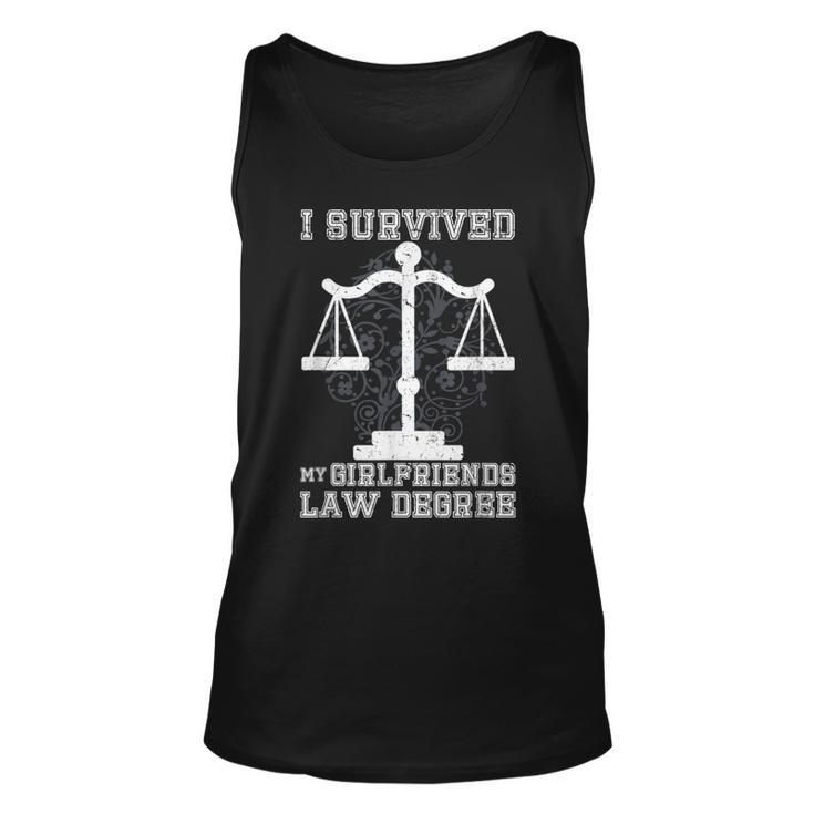 I Survived My Girlfriends Law Degree | Law Student  Unisex Tank Top