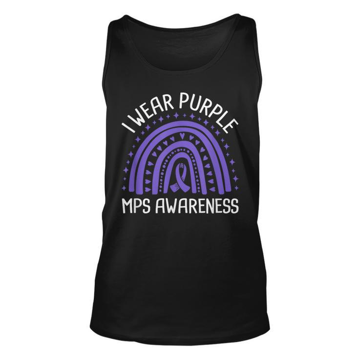 I Wear Purple Mps Awareness  Unisex Tank Top