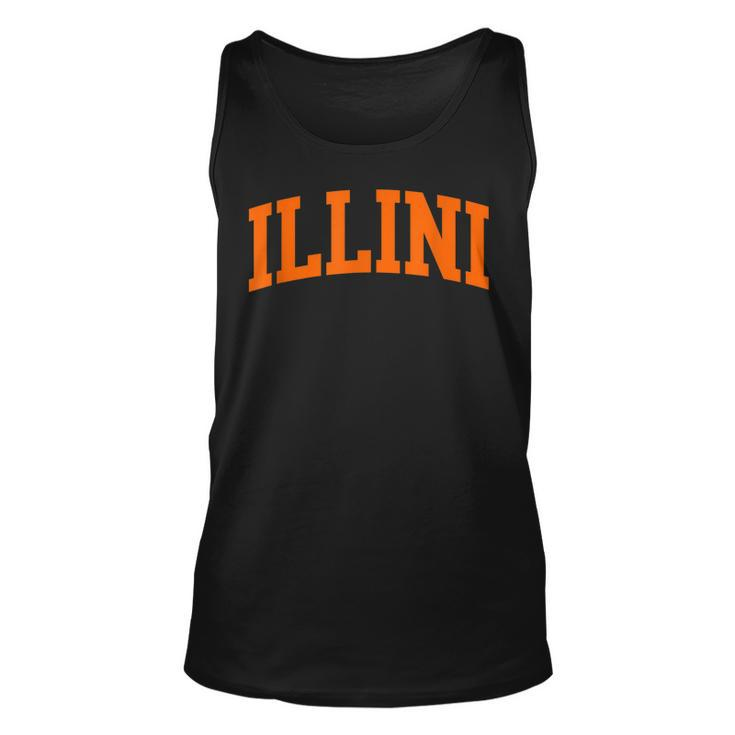 Illini Arch Athletic College University Alumni Style  Unisex Tank Top