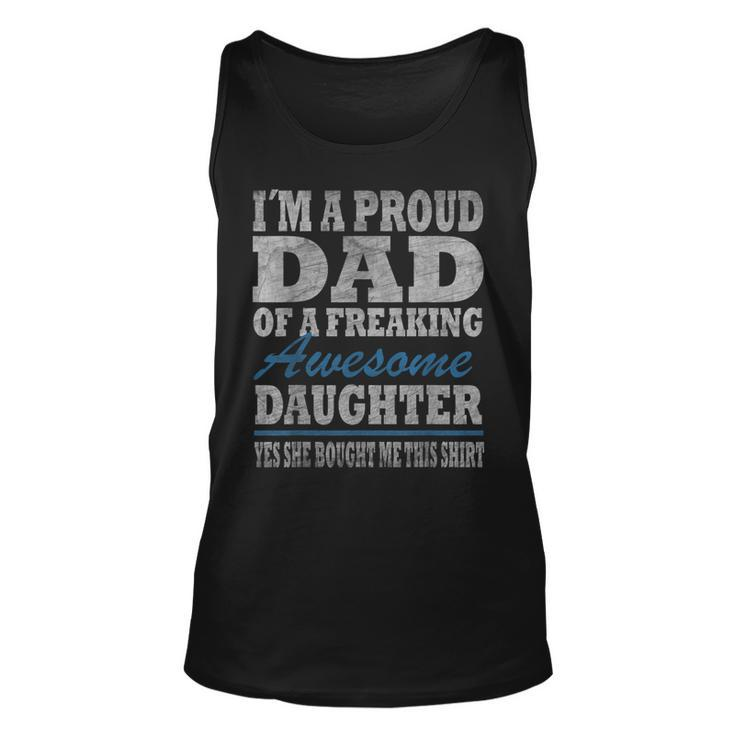 Im A Proud Dad From Daughter Funny Fathers Day Vintage Unisex Tank Top