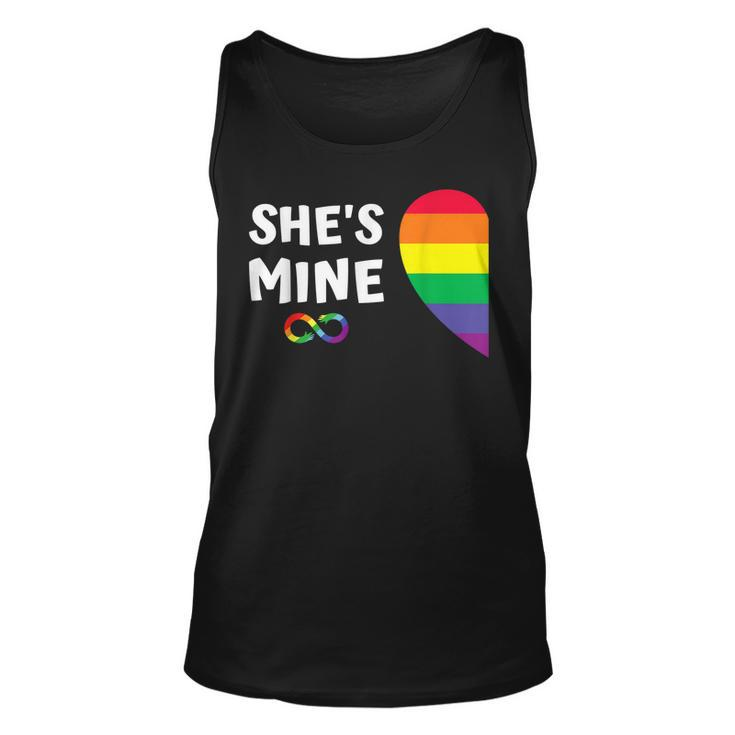 Im Hers Shes Mine Matching For Pride Lesbian Couples Lgbtq  Unisex Tank Top