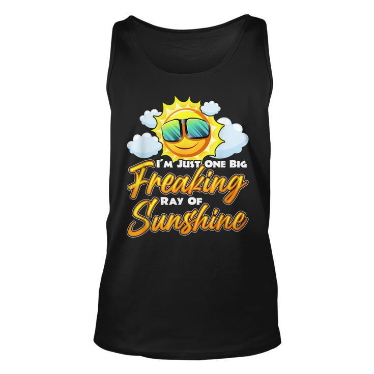 Im Just One Big Freaking Ray Of Sunshine - Positive Quote  Unisex Tank Top