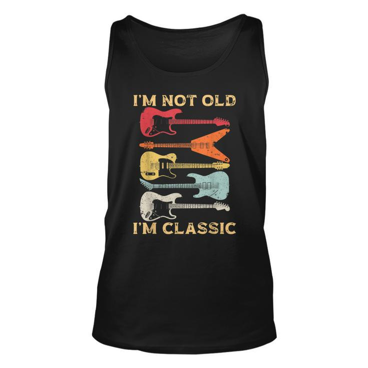 Im Not Old Im Classic Vintage Guitar For Dad Grandpa  Unisex Tank Top