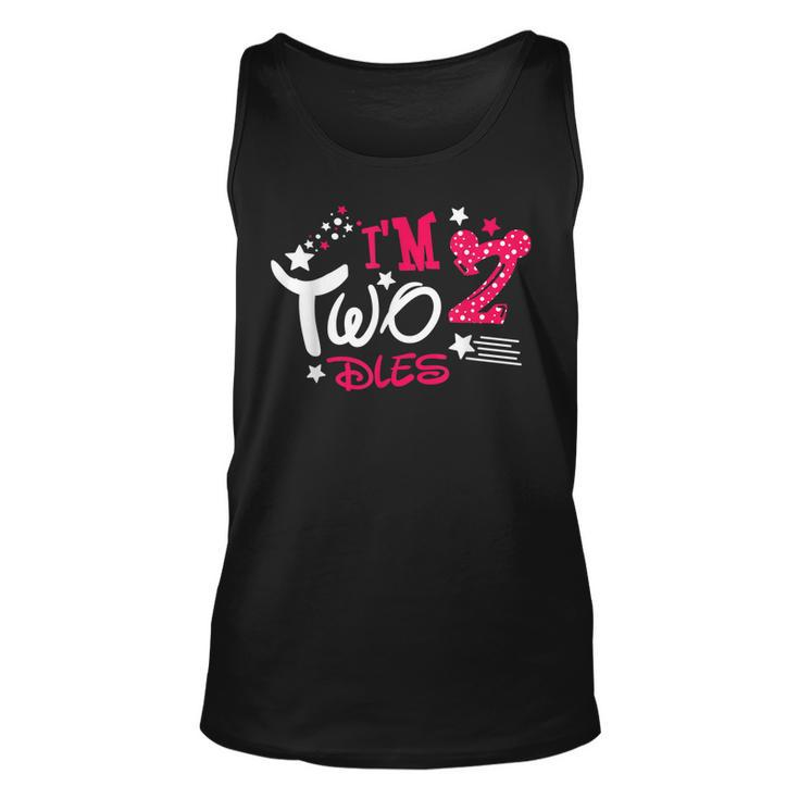 Im Twodles 2Nd Birthday Party Mouse Gift  Unisex Tank Top