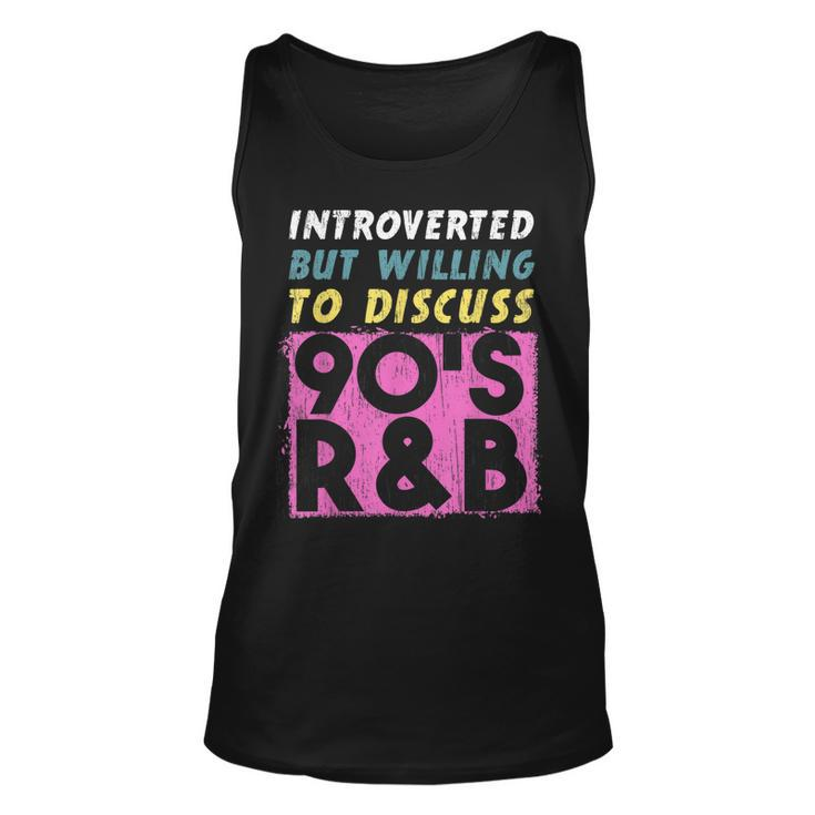 Introverted But Willing To Discuss 90S R&B Retro Style Music Tank Top