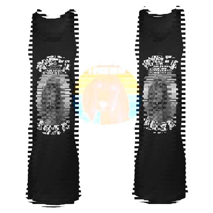 Irish Setter Dog Retro Property Of Unisex Tank Top