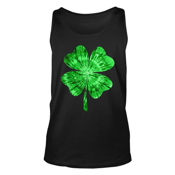Irish Shamrock Tie Dye Happy St Patricks Day Go Lucky Gifts  Unisex Tank Top