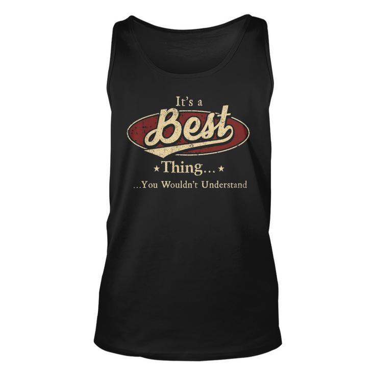 Its A Best Thing You Wouldnt Understand  Personalized Name Gifts   With Name Printed Best Unisex Tank Top