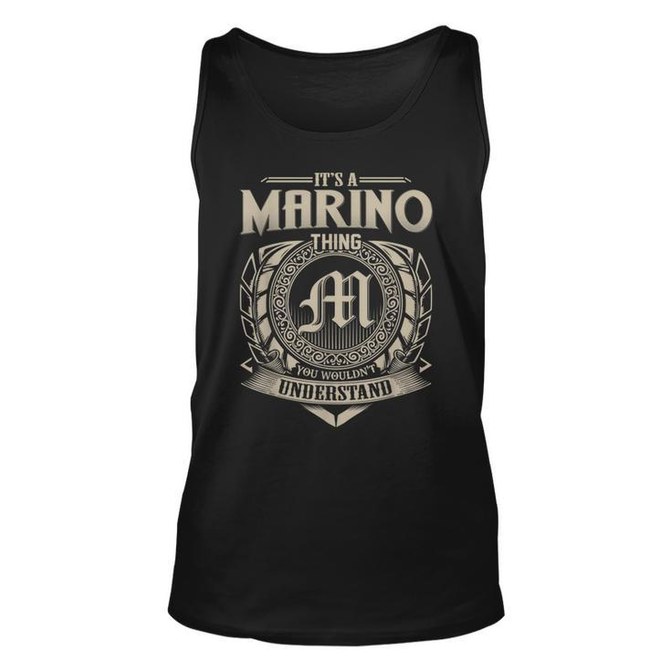 Its A Marino Thing You Wouldnt Understand Name Vintage Unisex Tank Top