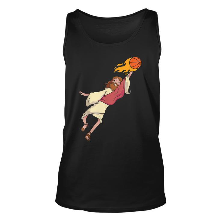 Jesus Spielt Basketball Tank Top