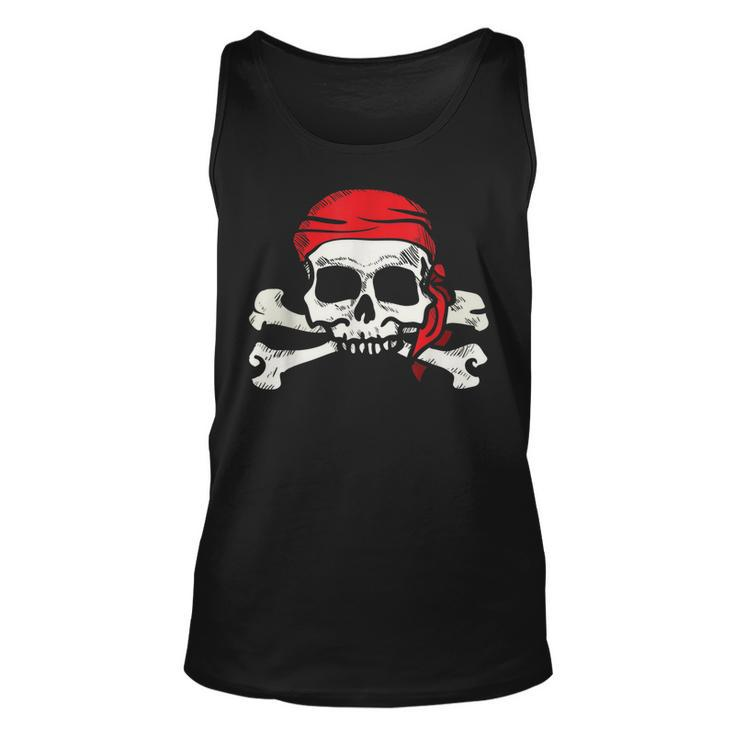 Jolly Roger Pirate | Skull And Crossbones | Gift  Unisex Tank Top